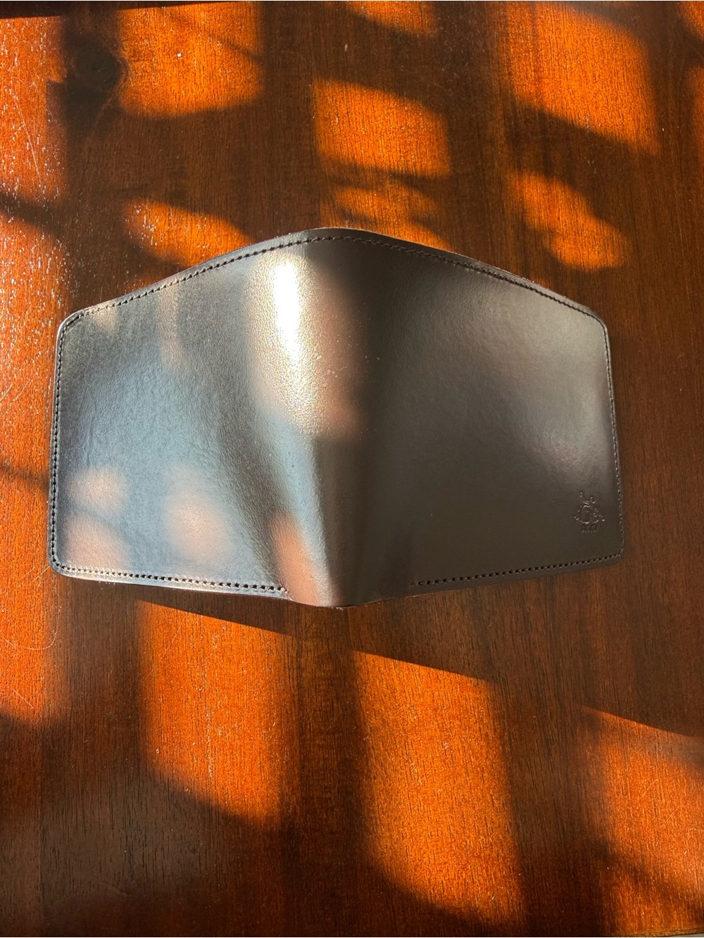 Kawatako brown chocolate UK bridle leather wallet